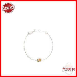 Elegant Solitaire Bracelet Adjustable Lobster Claw Clasp Chic Minimal Jewelry